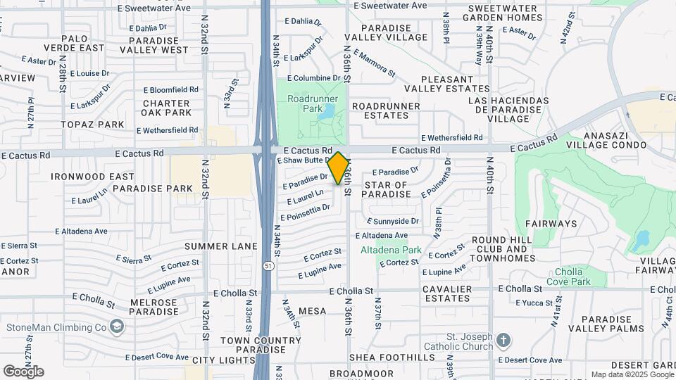 11827 N 35th St Map and Location Details