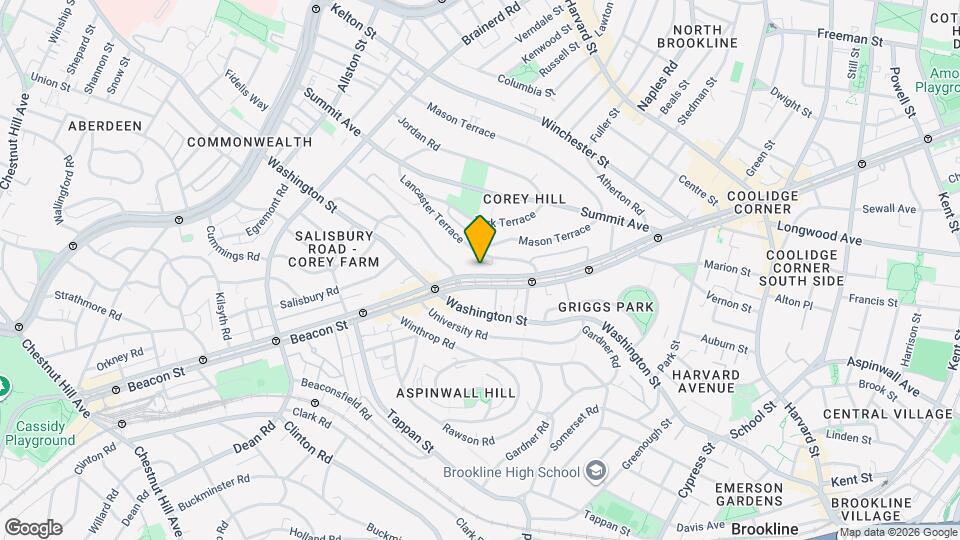 1588 Beacon St Map and Location Details
