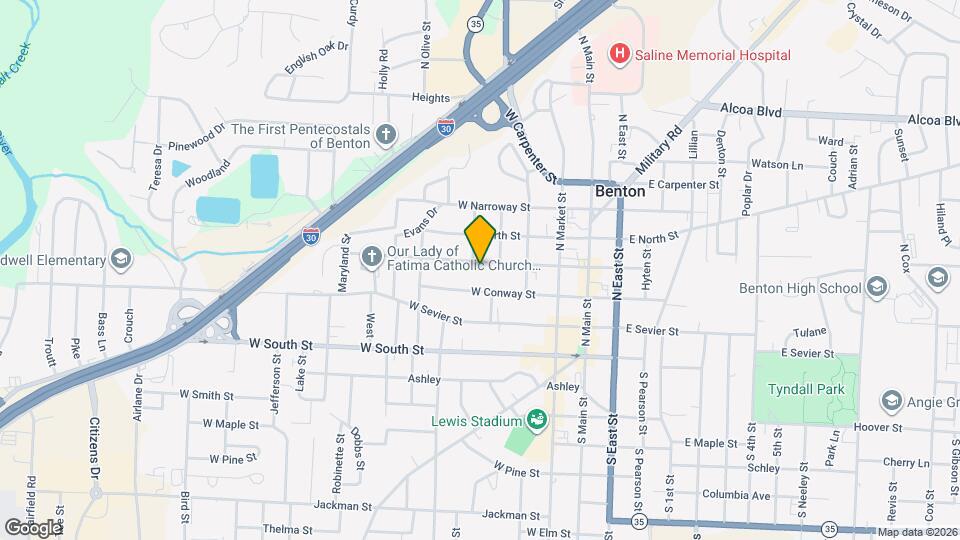 500 W Cross St Map and Location Details