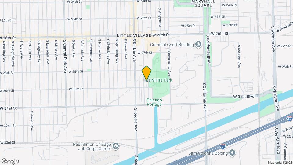 2843 S Troy St Map and Location Details