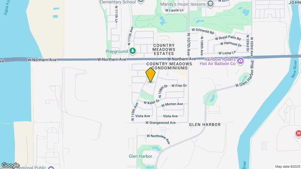 10908 W Frier Dr Map and Location Details