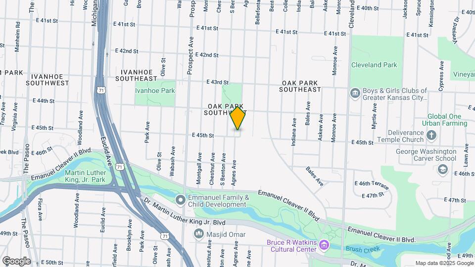 4444 Agnes Ave Map and Location Details