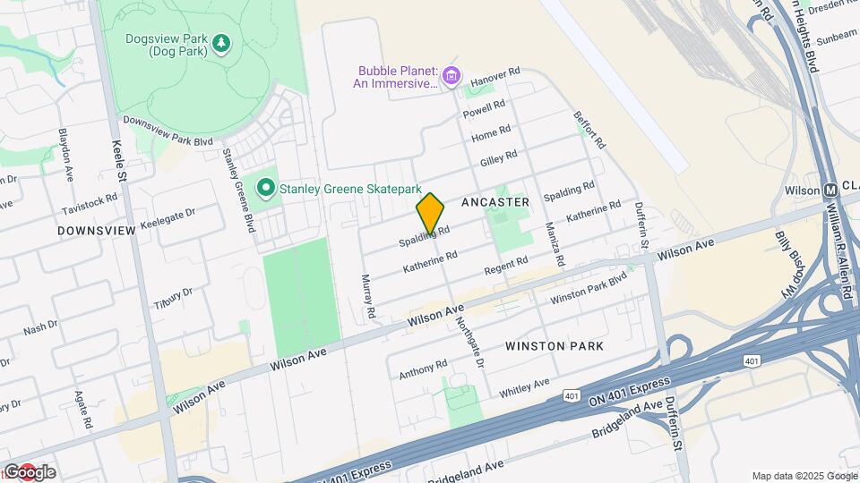 135 Spalding Rd Map and Location Details