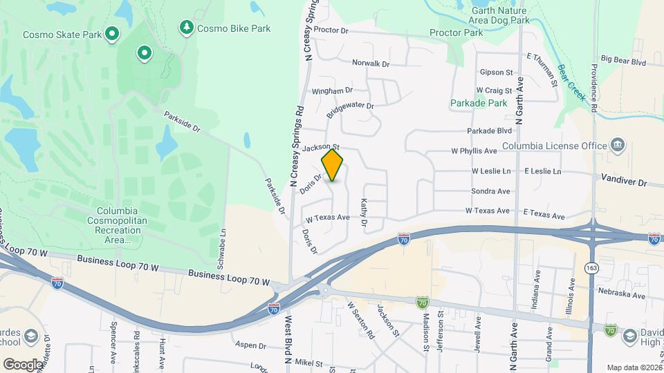 1806 Parklawn Dr Map and Location Details