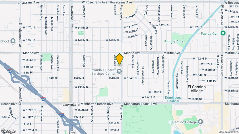 15235 Prairie Ave Map and Location Details
