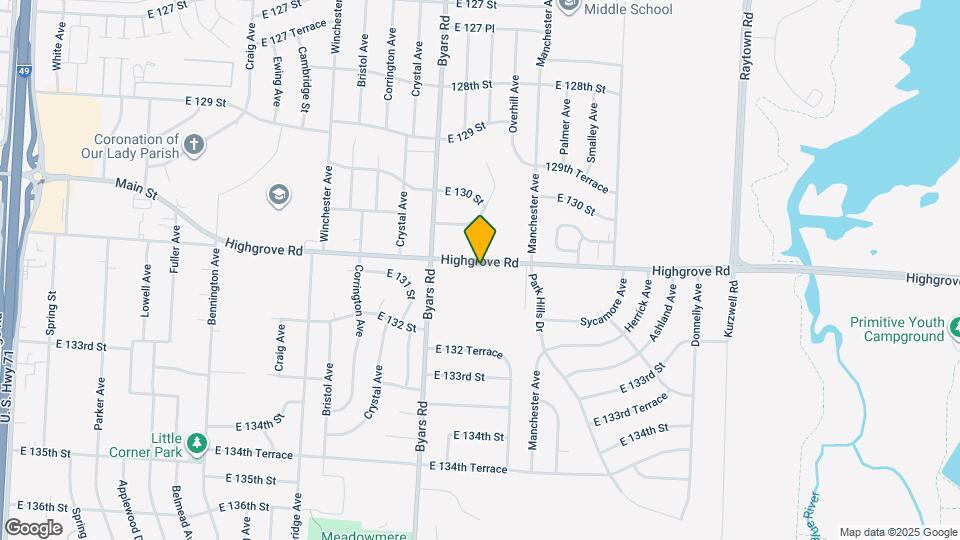 7511 Highgrove Rd Map and Location Details