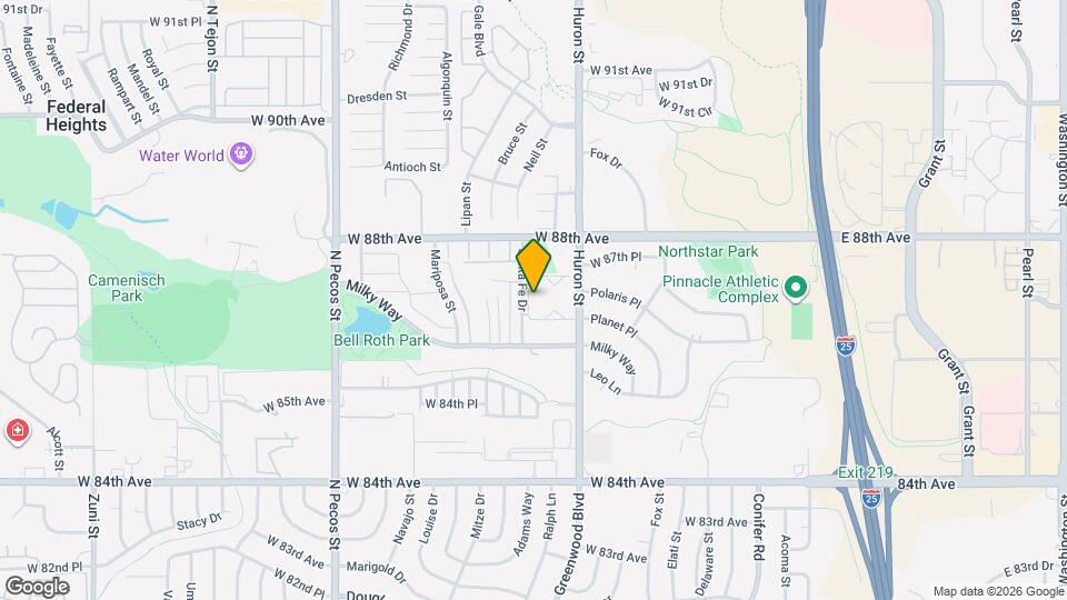 8701 Huron St, Unit #7-105 Mapa y Detalles de la Ubicación