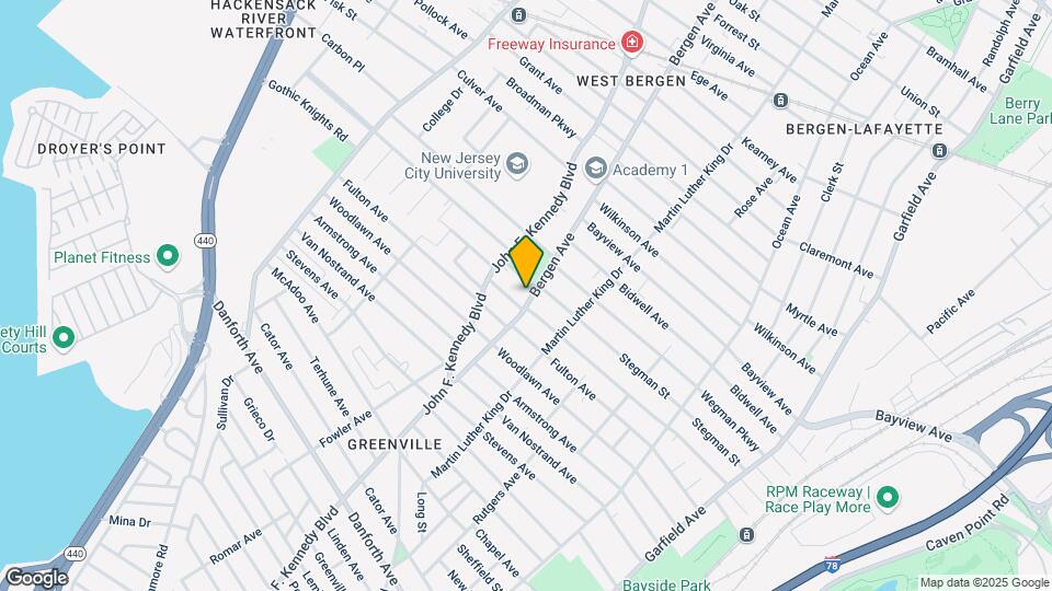 91 Bergen Ave Mapa y Detalles de la Ubicación