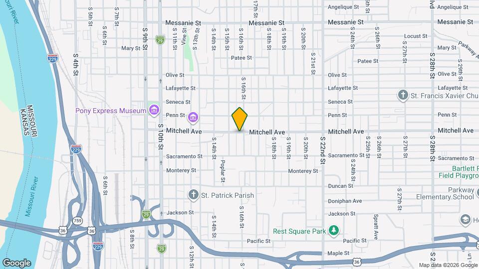 1520 Mitchell Ave Map and Location Details