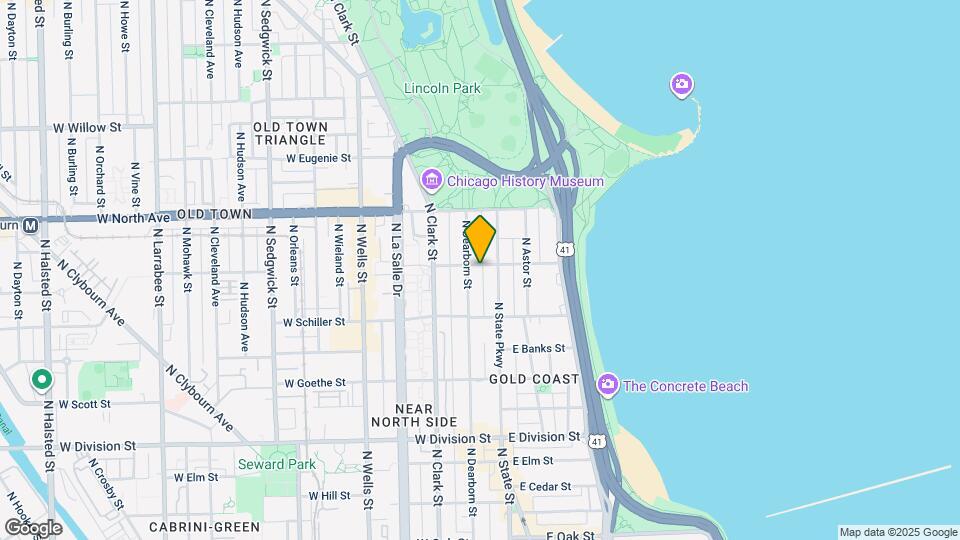 1451 N Dearborn Map and Location Details