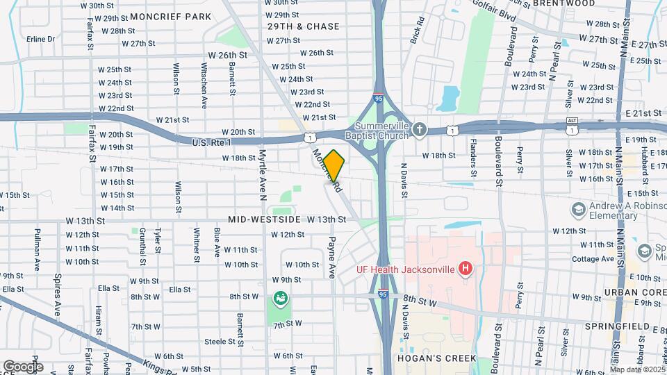 2540-2542 Moncrief Rd Map and Location Details