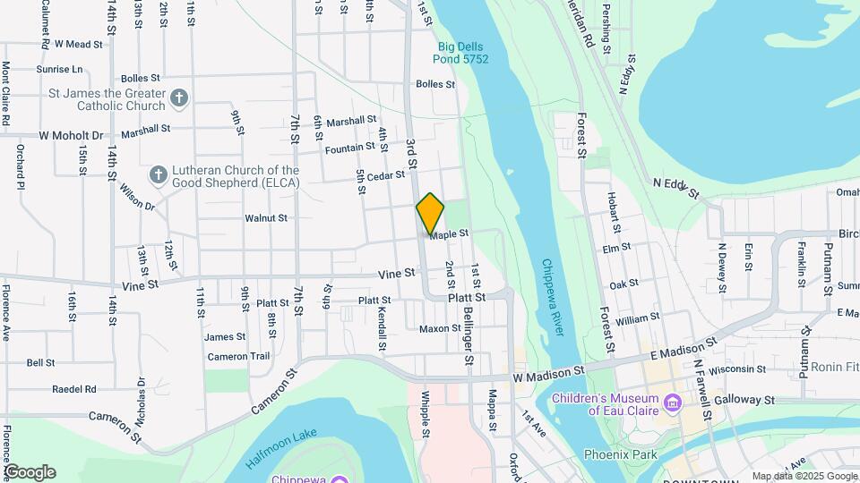 215 Maple St, Unit Apt D - 215 Maple Street Map and Location Details