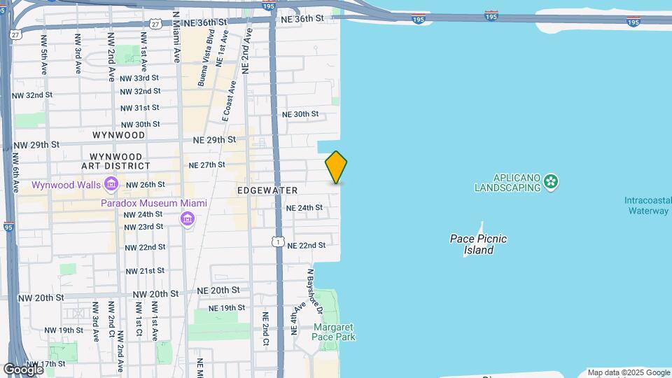 665 NE 25th St, Unit 2505 Map and Location Details