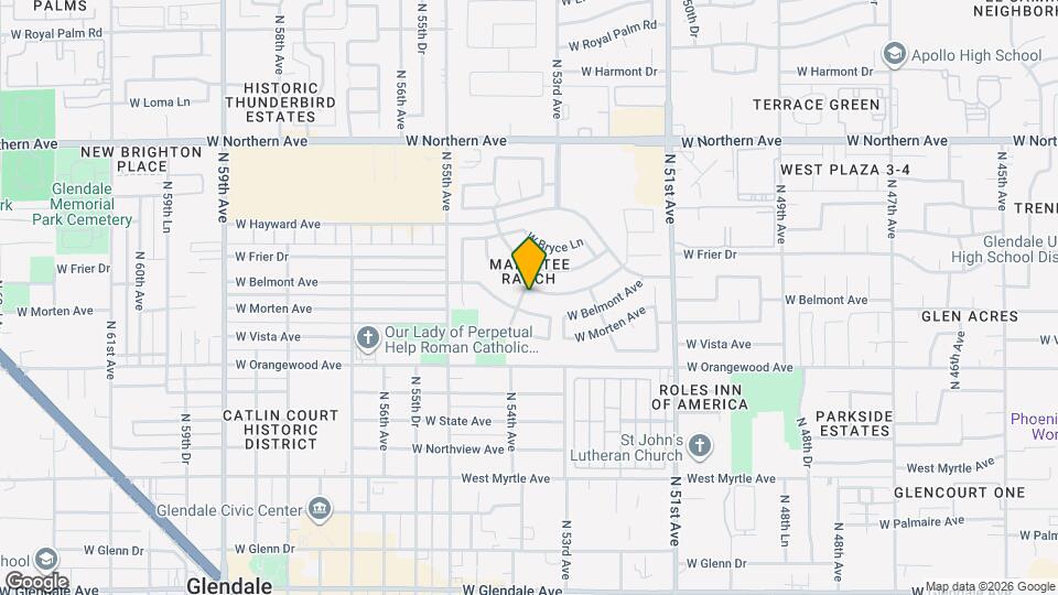 5339 W Kaler Cir Map and Location Details