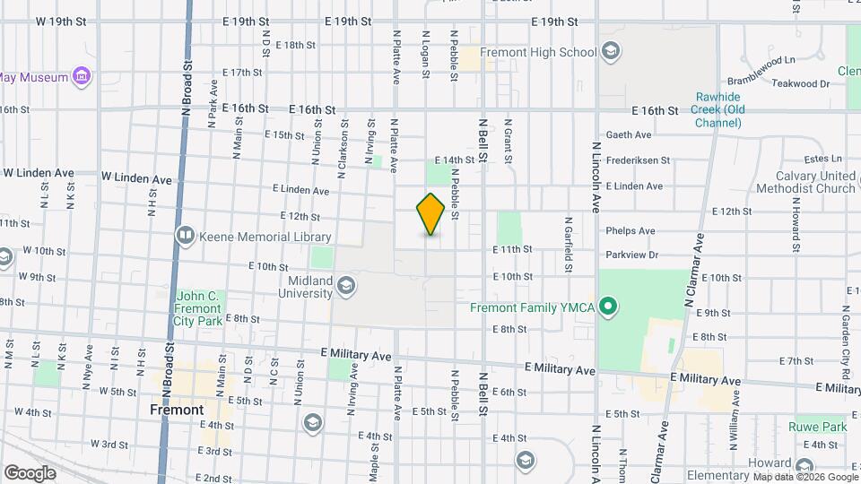 1108 N Logan St Map and Location Details