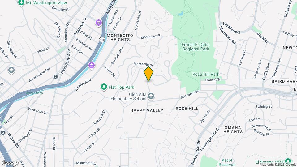 3552 Sierra St, Unit Northeast LA Mapa y Detalles de la Ubicación