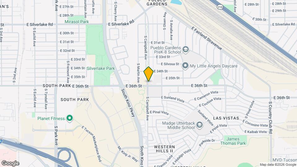2567 S Campbell Ave Map and Location Details
