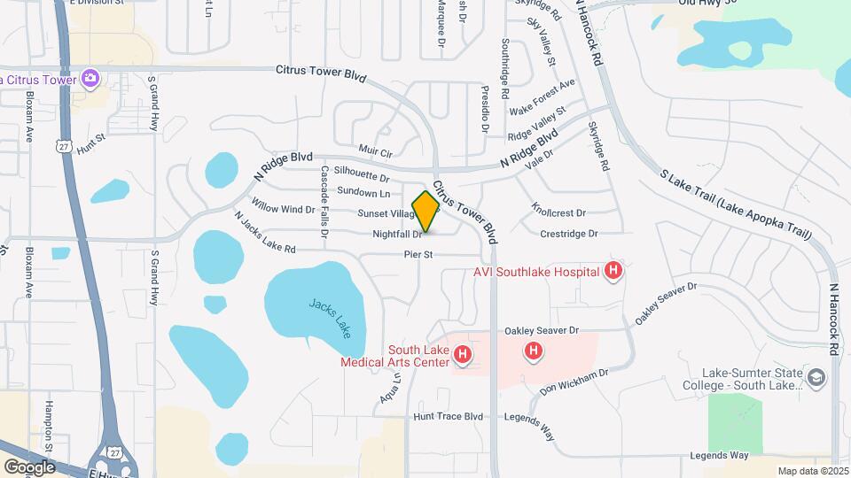 1629 Nightfall Dr Mapa y Detalles de la Ubicación