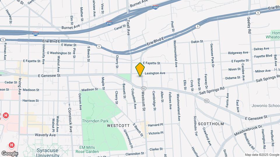 208 Westcott St, Unit 2 Map and Location Details