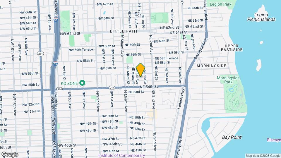 121 NE 55th St Map and Location Details