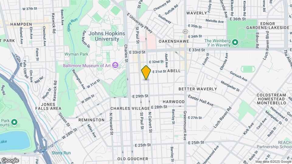 3006 N Calvert St Map and Location Details