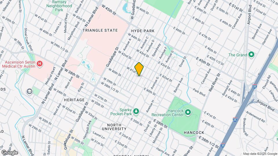 4008 Speedway Map and Location Details