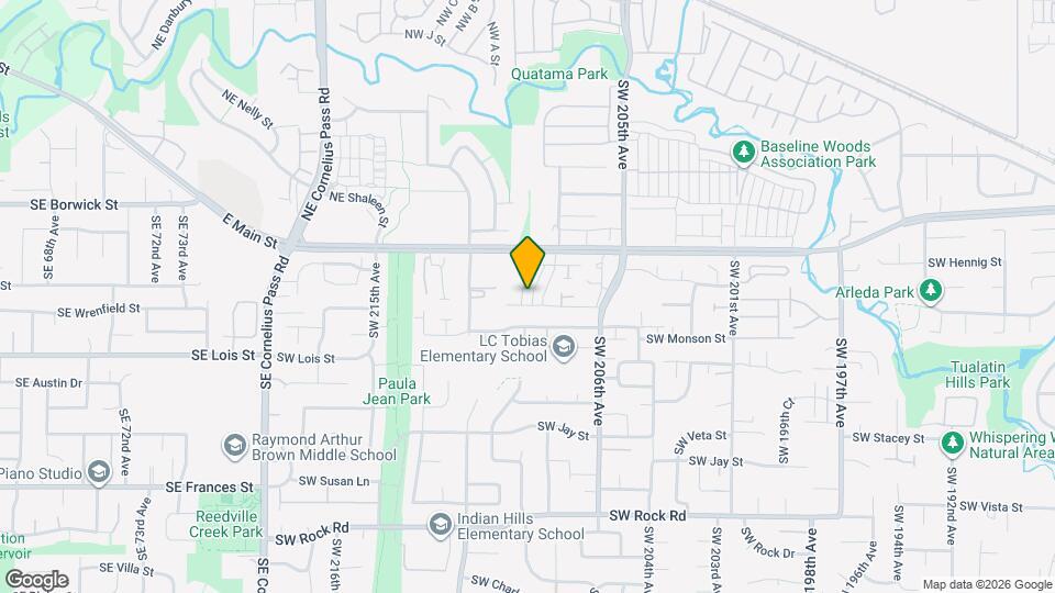 20954 SW Edgemont St Mapa y Detalles de la Ubicación