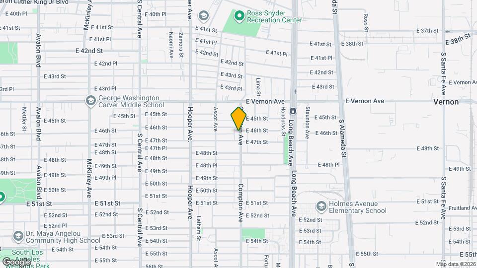 4611 Compton Ave Map and Location Details