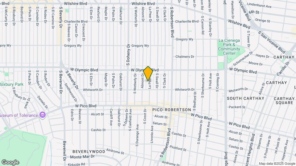 451 S La Peer Dr Map and Location Details