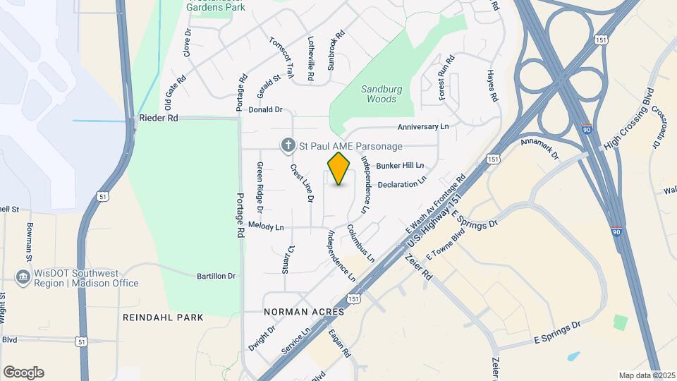 2402 Independence Ln Map and Location Details