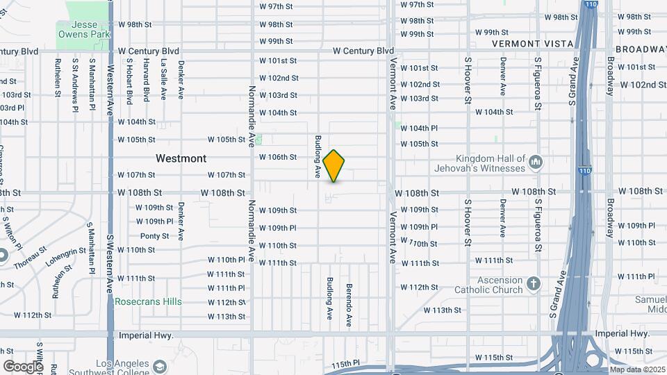 1136 W 107th St Map and Location Details
