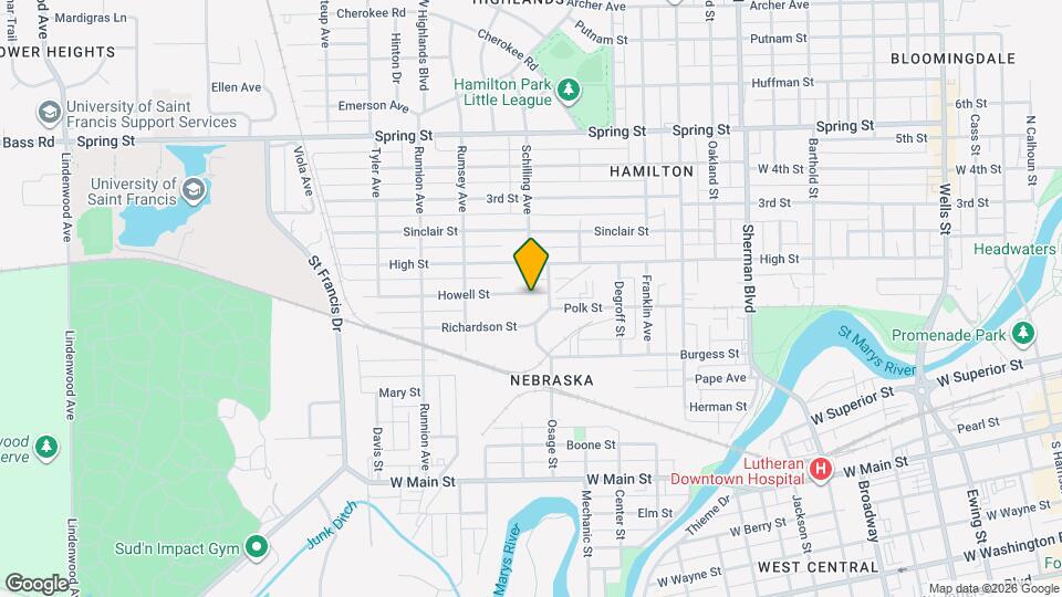 1517 Howell St Map and Location Details
