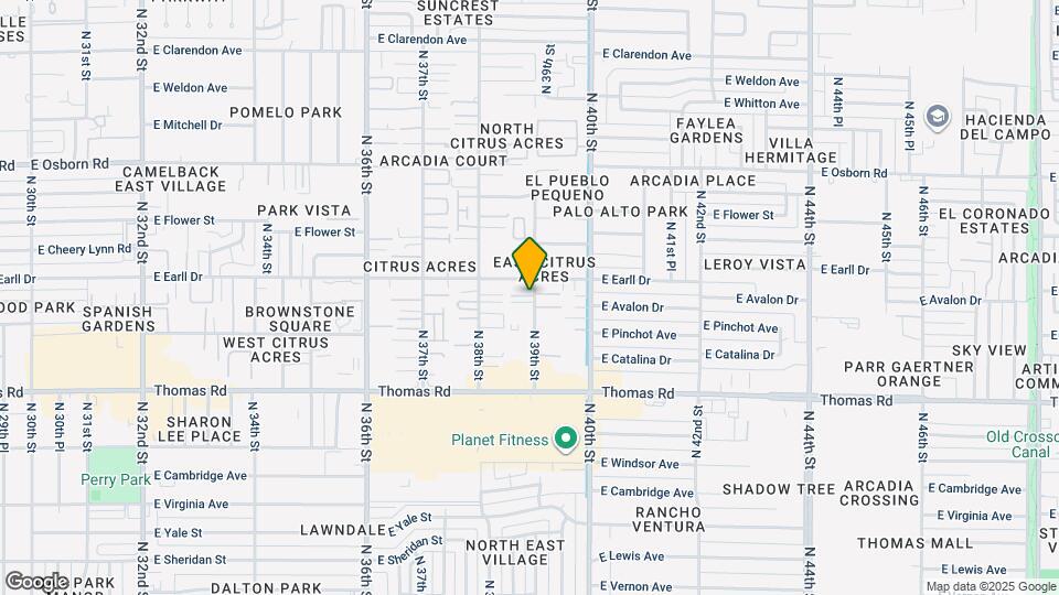 3034 N 39TH St Map and Location Details