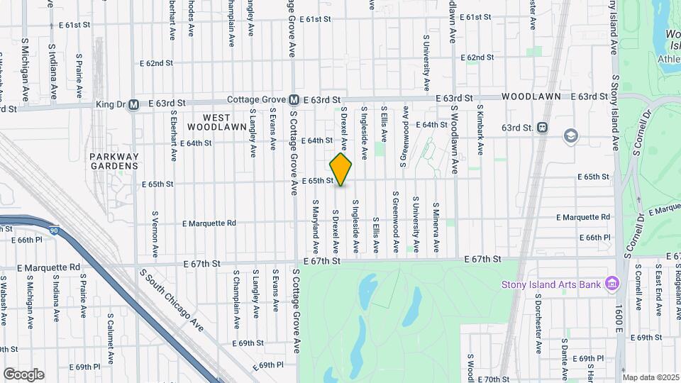 6517 S Drexel Ave Map and Location Details