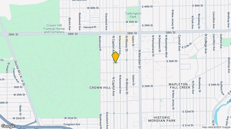 3537 N Capitol Ave Map and Location Details