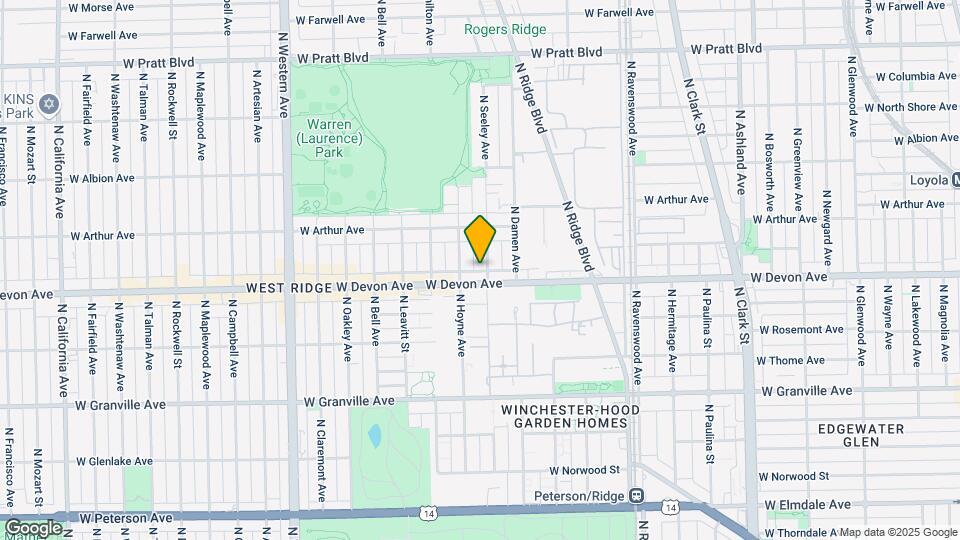 6412 N Seeley Ave Map and Location Details