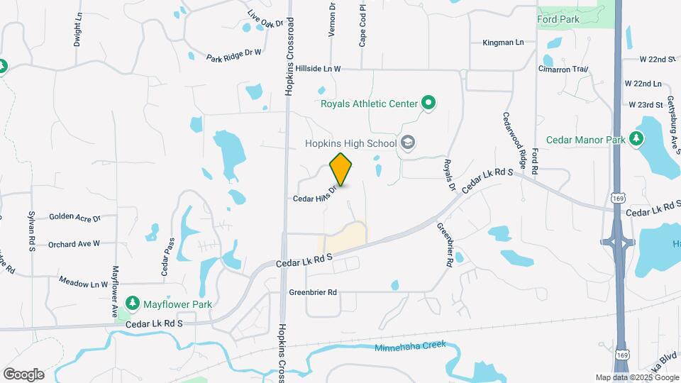 2525 Cedar Hills Dr Mapa y Detalles de la Ubicación