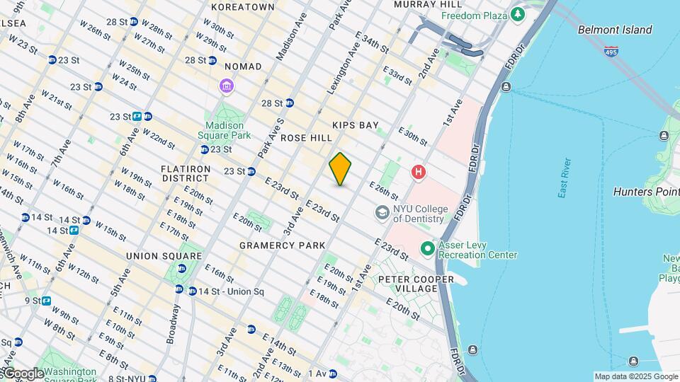230 E 25th St Mapa y Detalles de la Ubicación