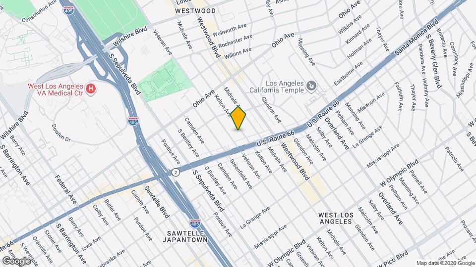 1763 Kelton Ave Mapa y Detalles de la Ubicación