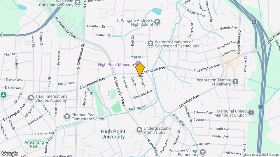 1221 Terrell Dr Map and Location Details