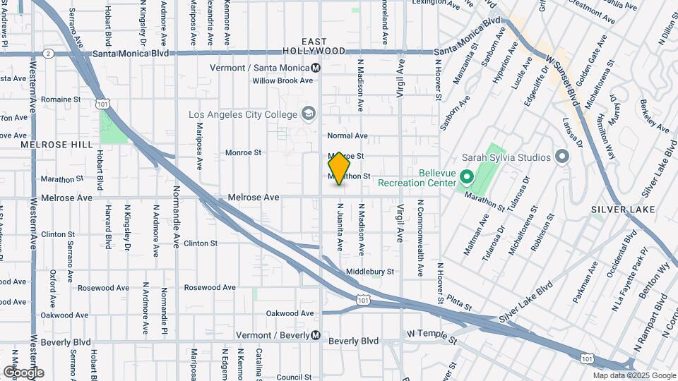 4137 Melrose Ave Map and Location Details