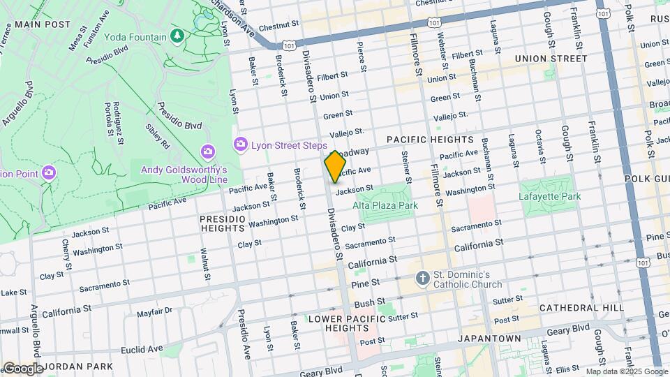 2786 Jackson St, Unit A Map and Location Details