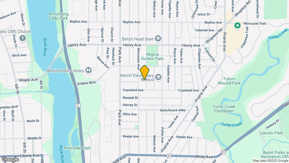 1628 Dewey Ave Map and Location Details