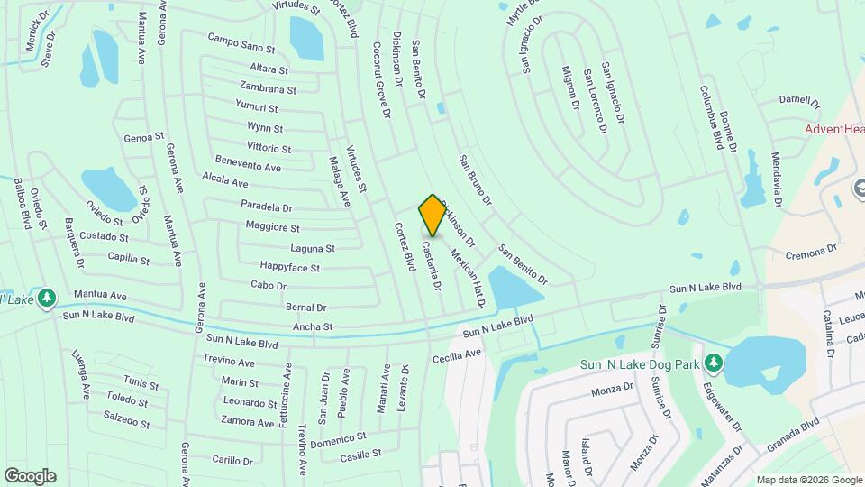 5548 Castania Dr Map and Location Details