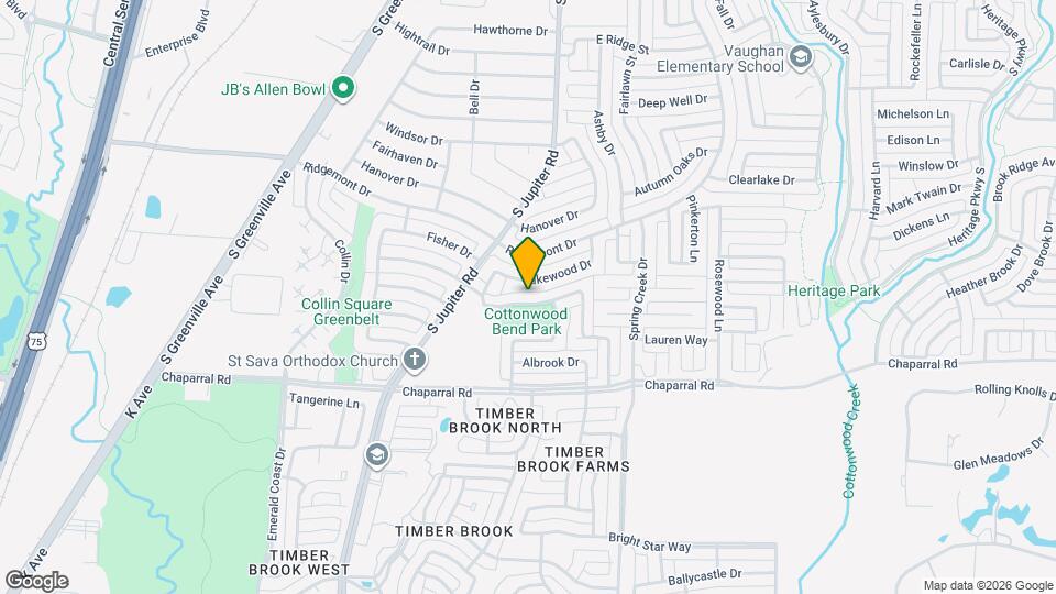 627 Meadowbrook St Map and Location Details