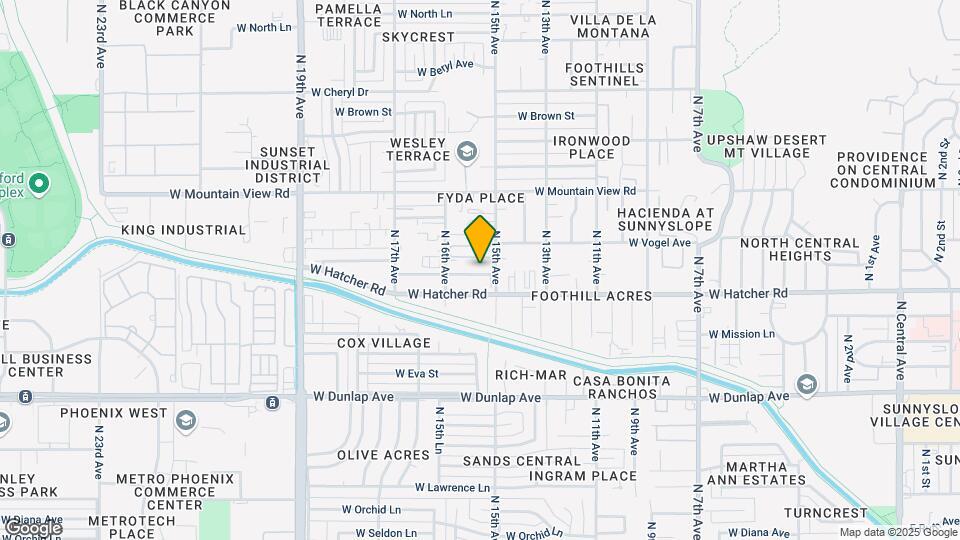 1514 W Palmer Dr. Mapa y Detalles de la Ubicación