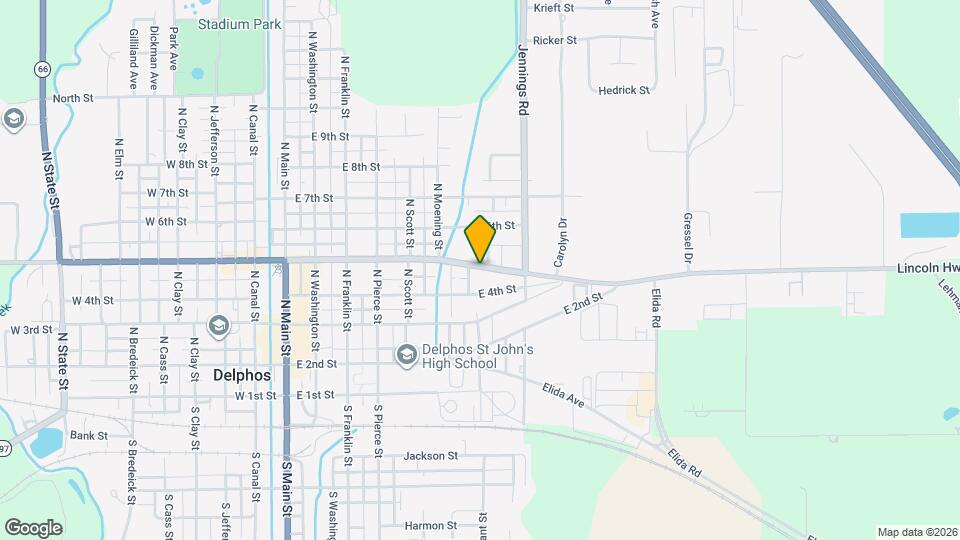 711 E 5th St Map and Location Details