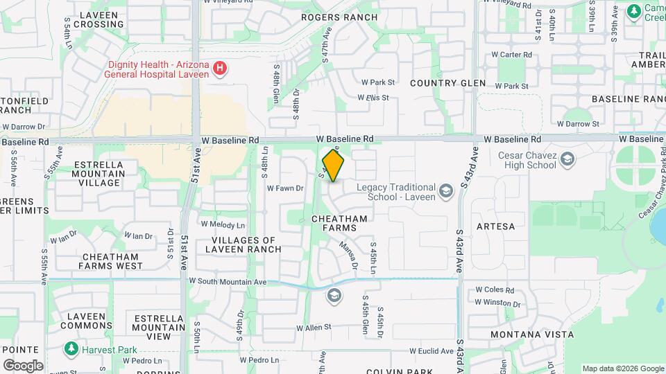 7813 S 46th Ln Map and Location Details