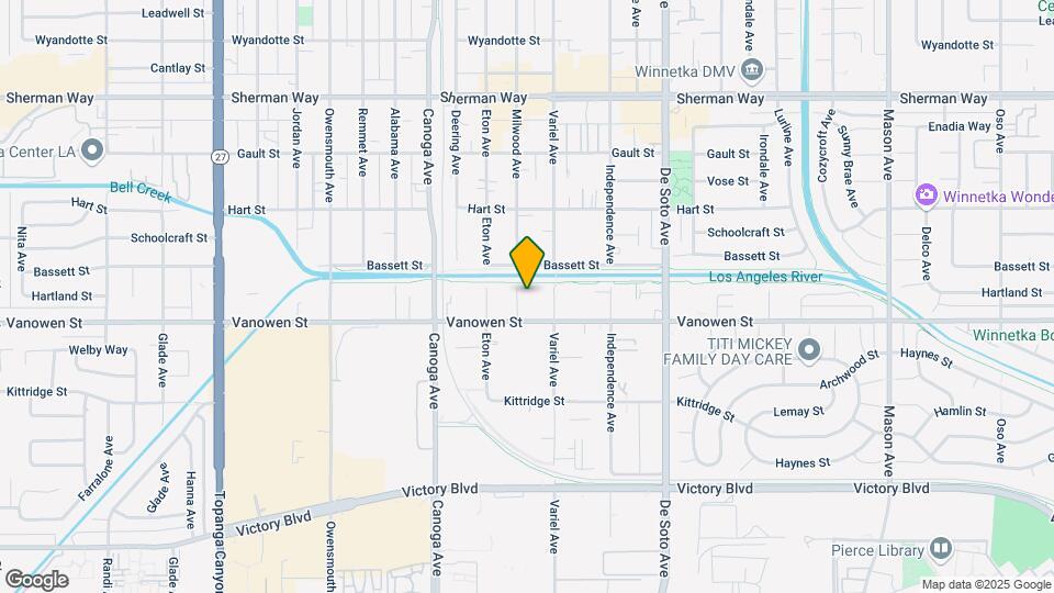 6822 Milwood Ave Map and Location Details