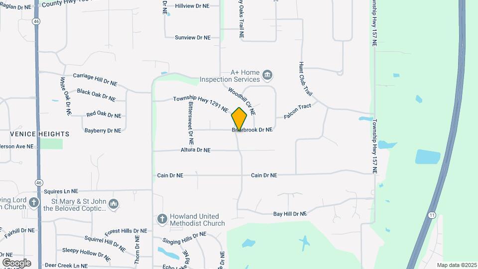 9008 Briarbrook Dr NE Map and Location Details
